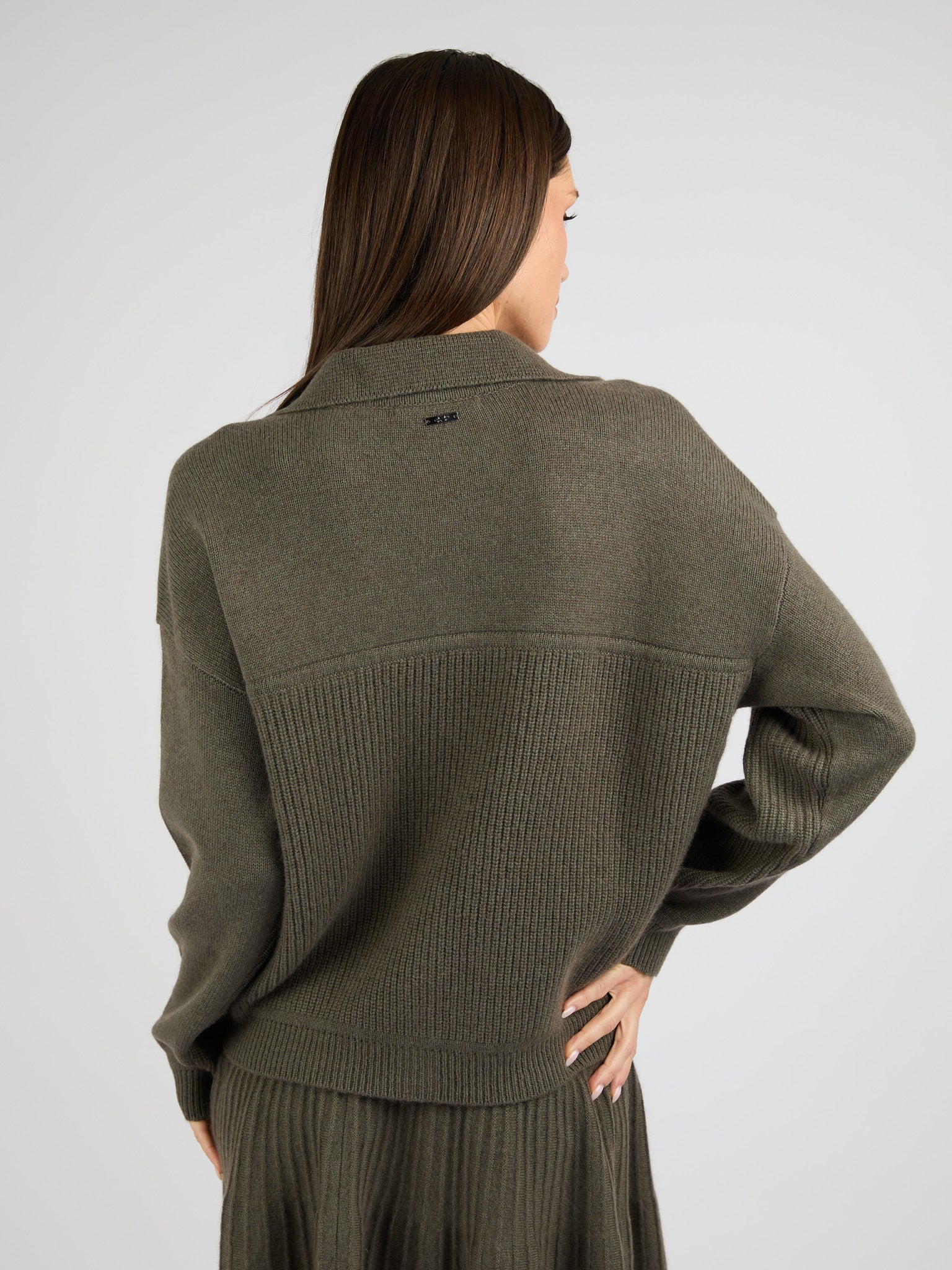 Cashmere with front button Jacket