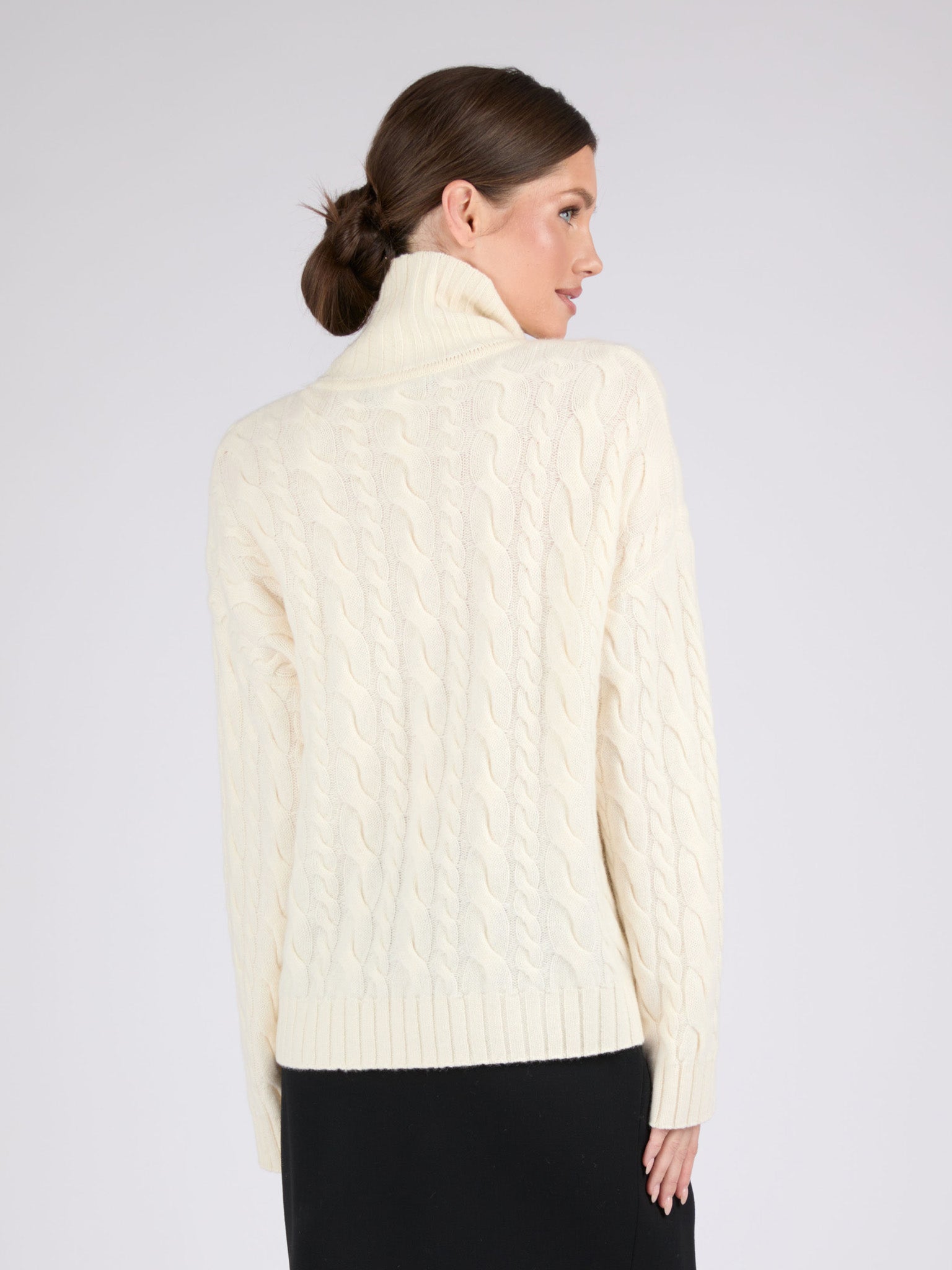 Women Cable knit Cashmere Sweater
