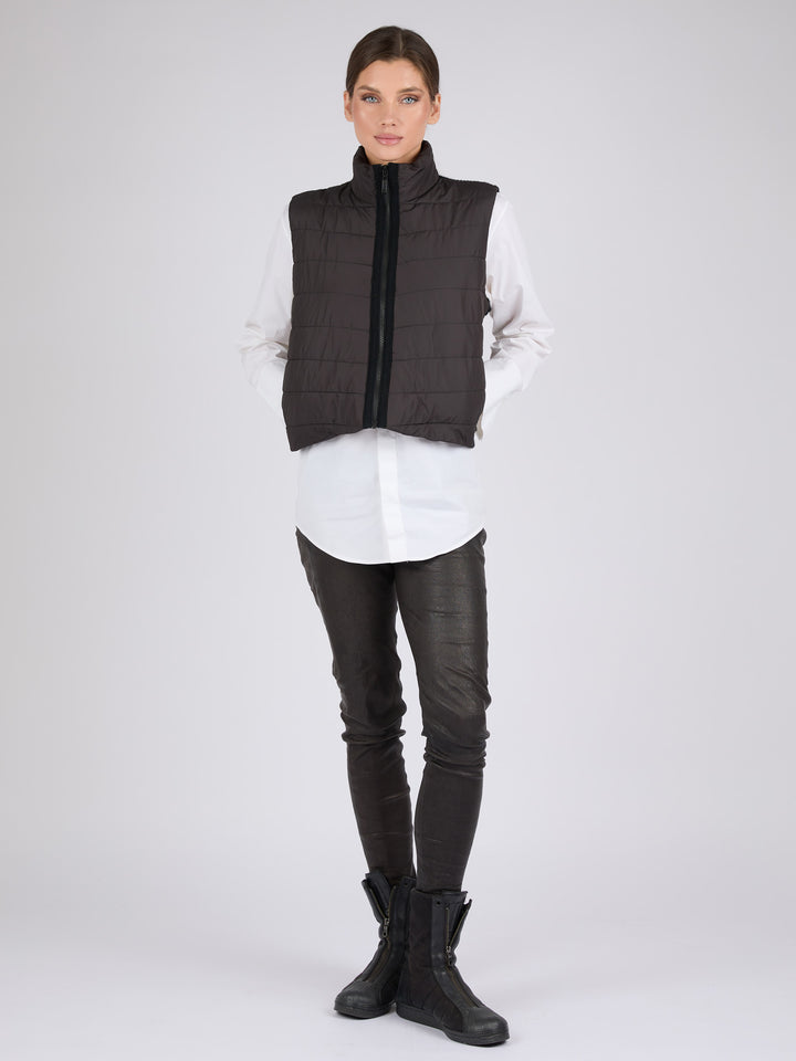Women Cashmere Puffer Vest