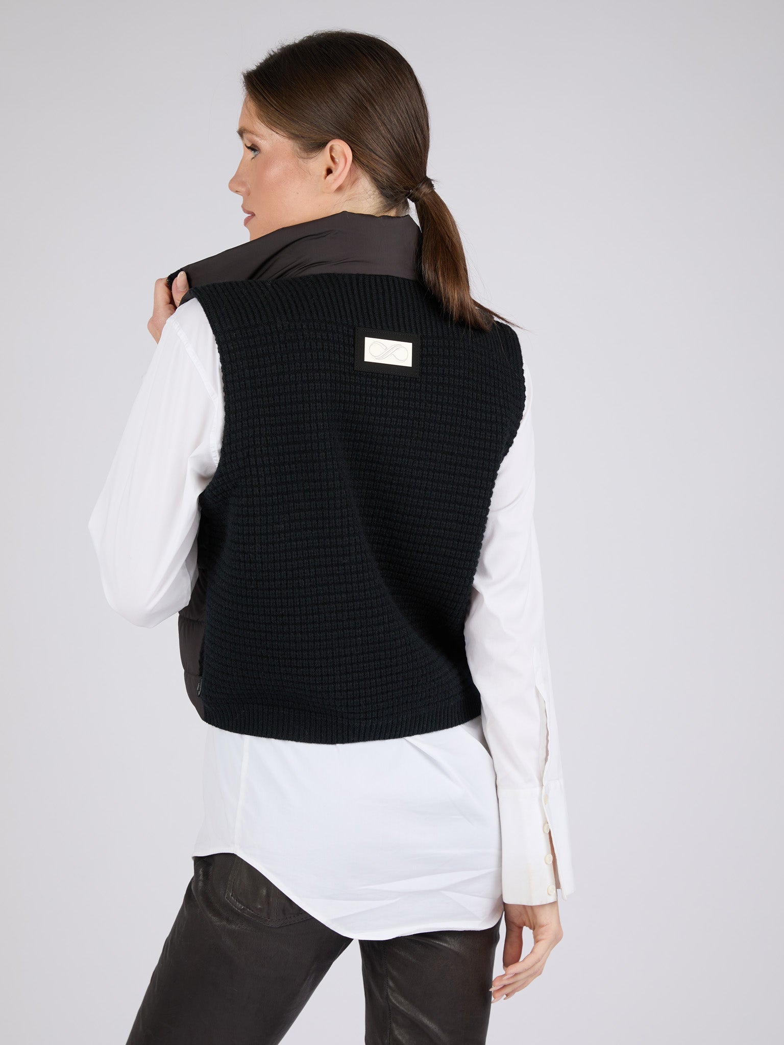 Women Cashmere Puffer Vest