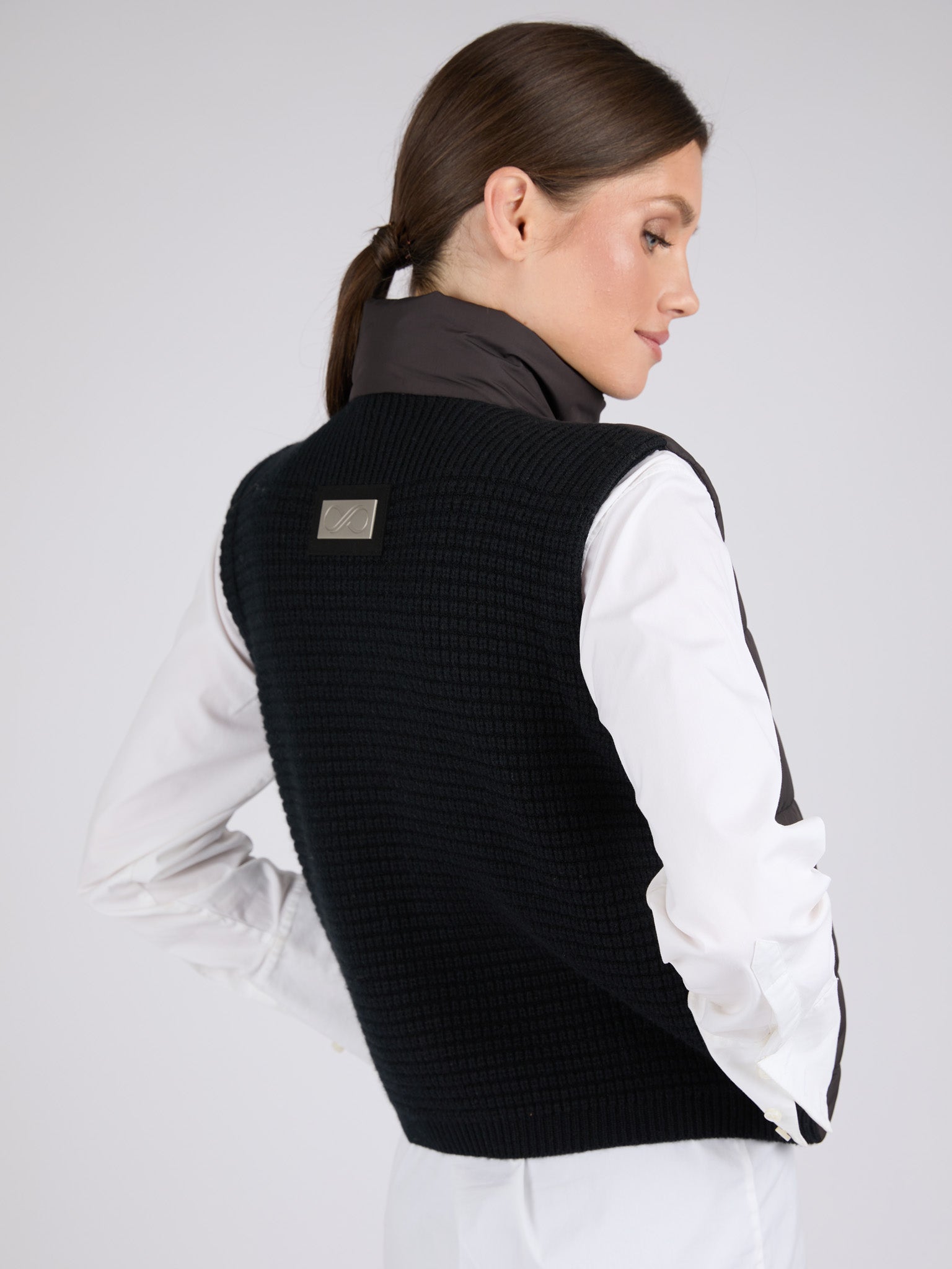 Women Cashmere Puffer Vest