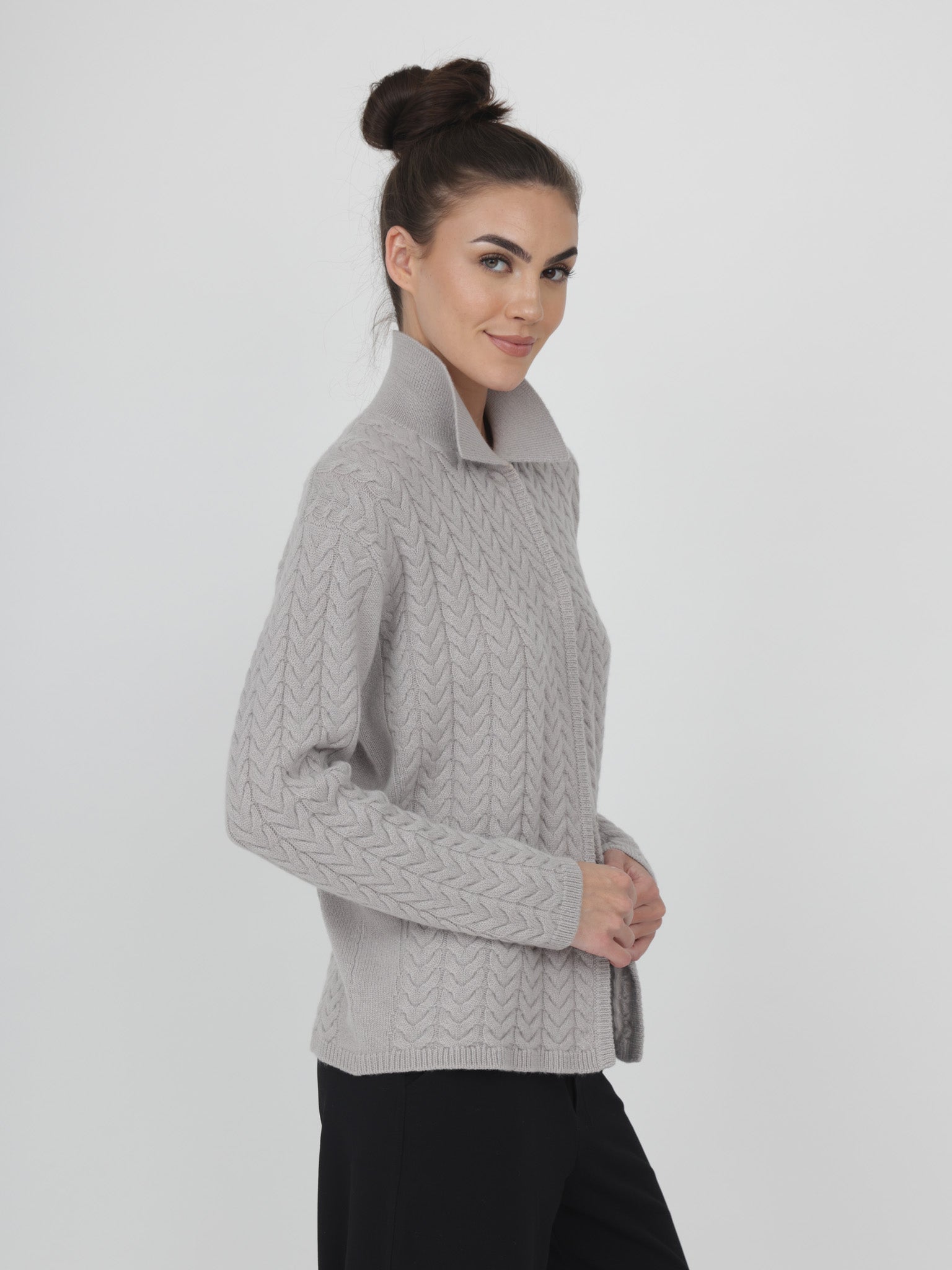 Cable Cashmere Cardigan