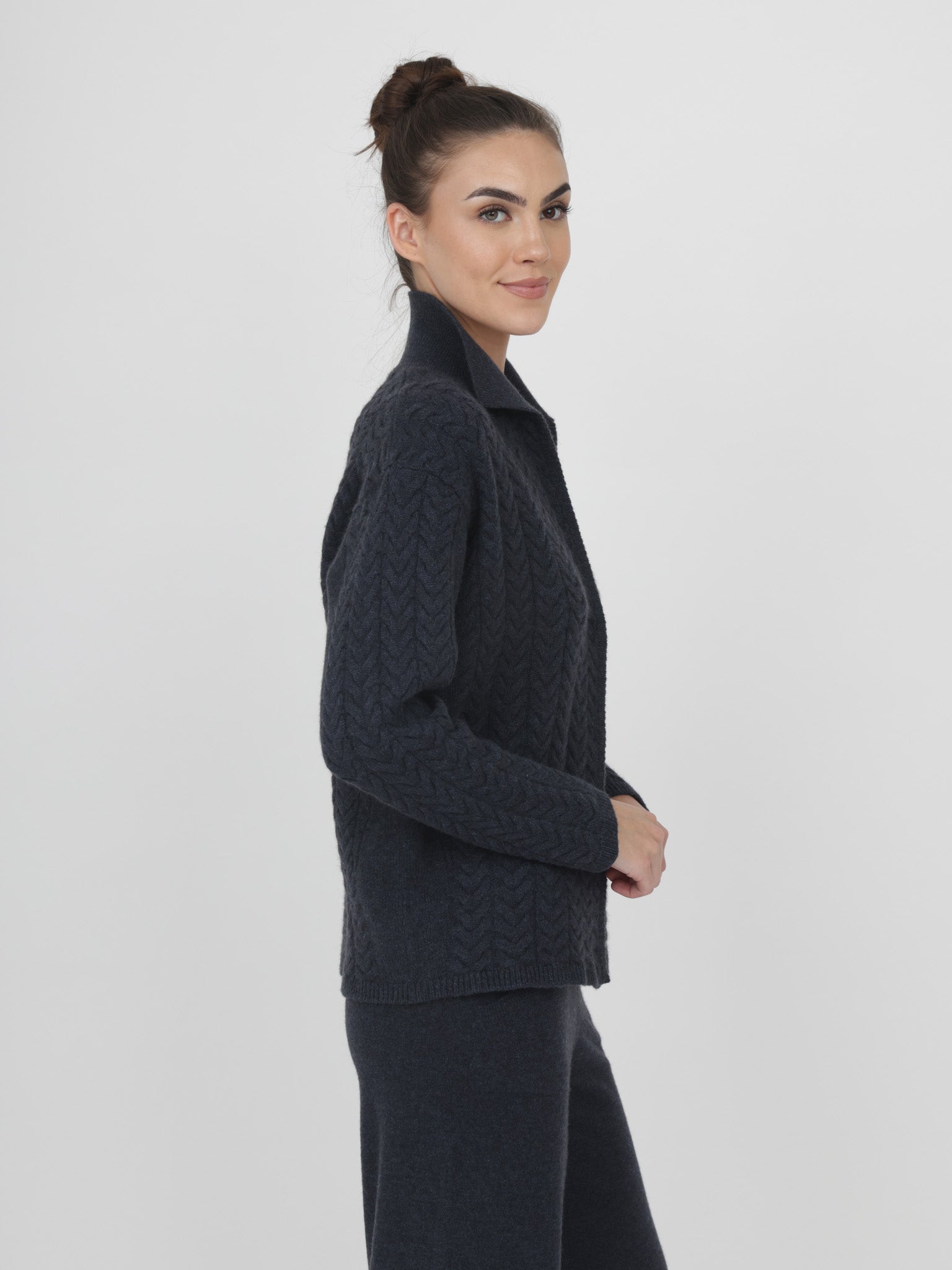 Cable Cashmere Cardigan