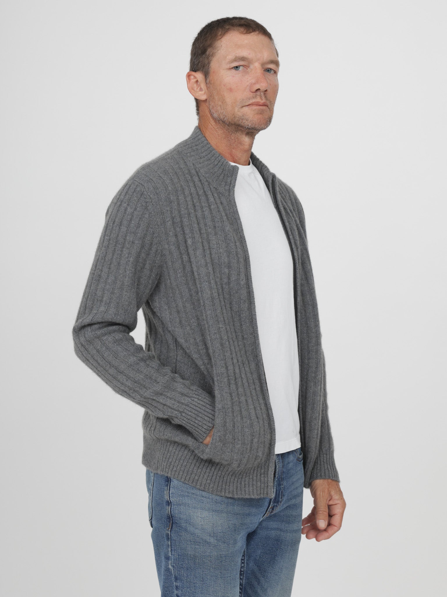 Men Cashmere Cardigan