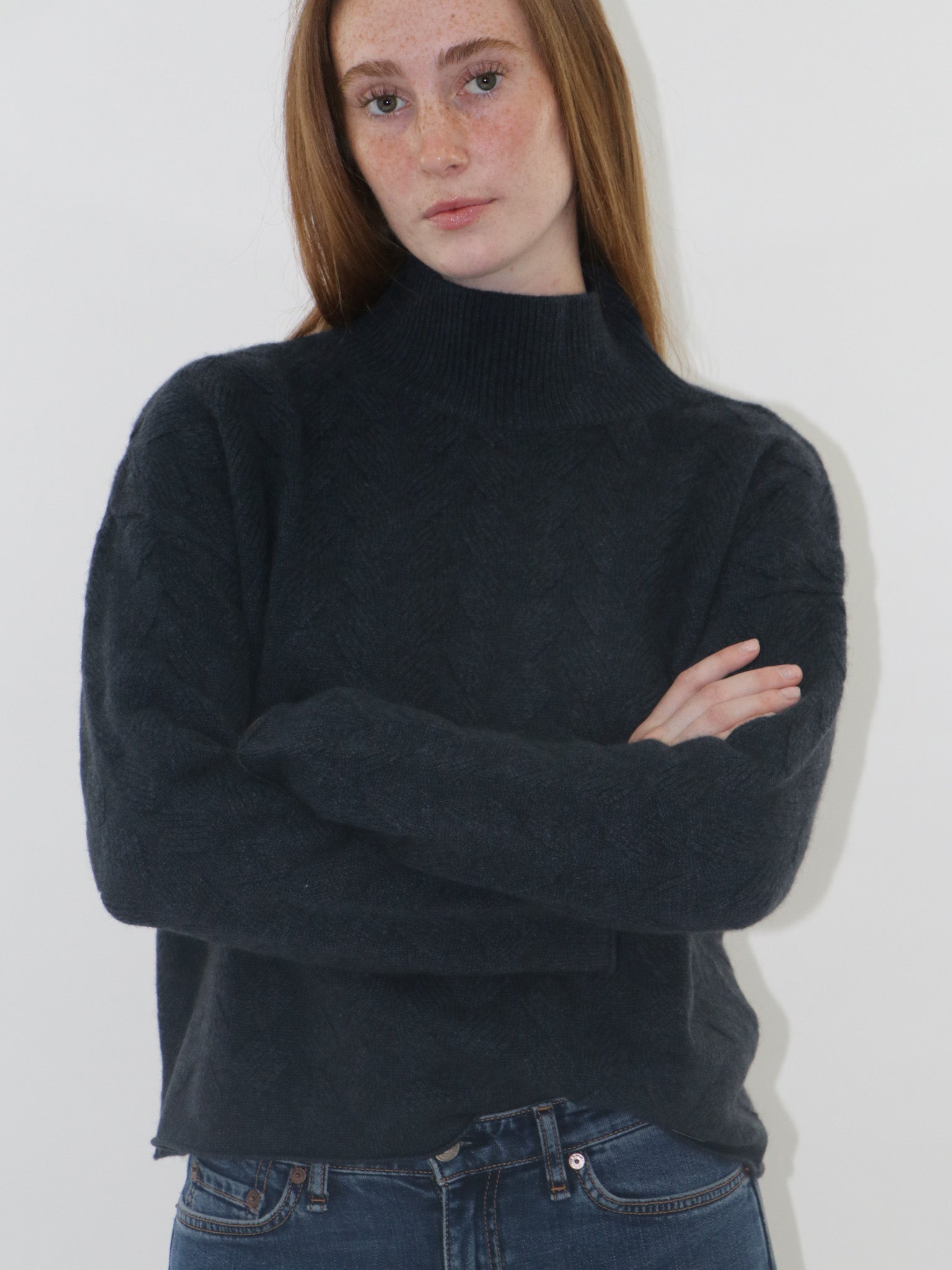 Cashmere Pullover with texture