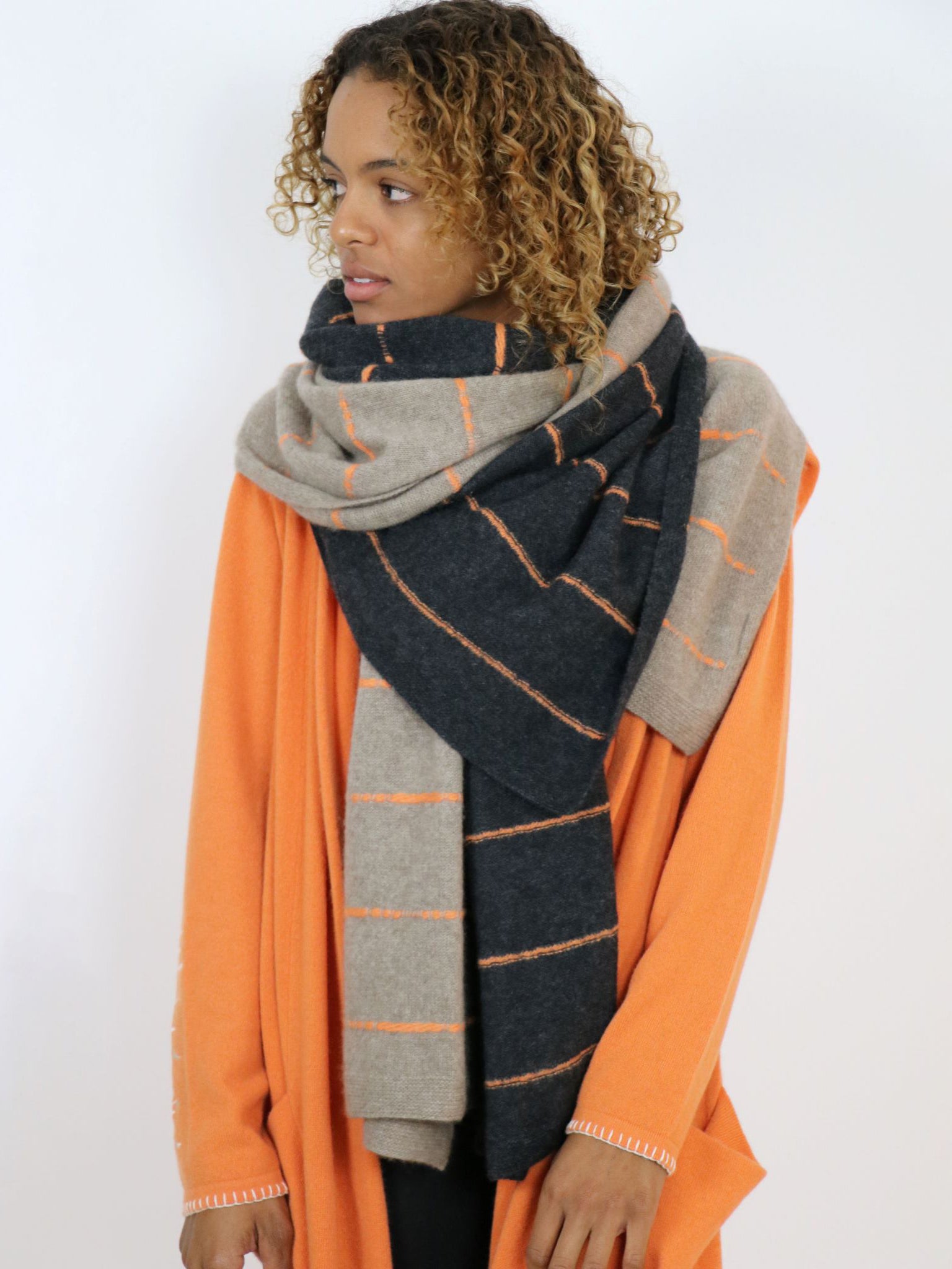 Cashmere multi color shawl