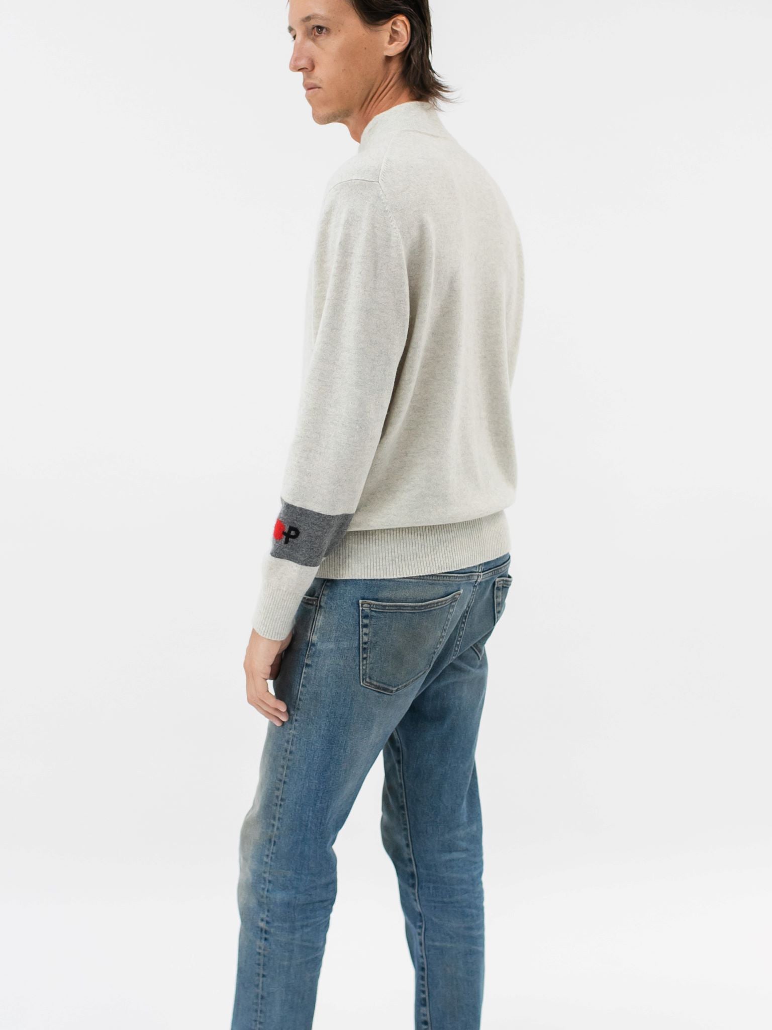 Men's Cashmere Quarter Zip Pullover