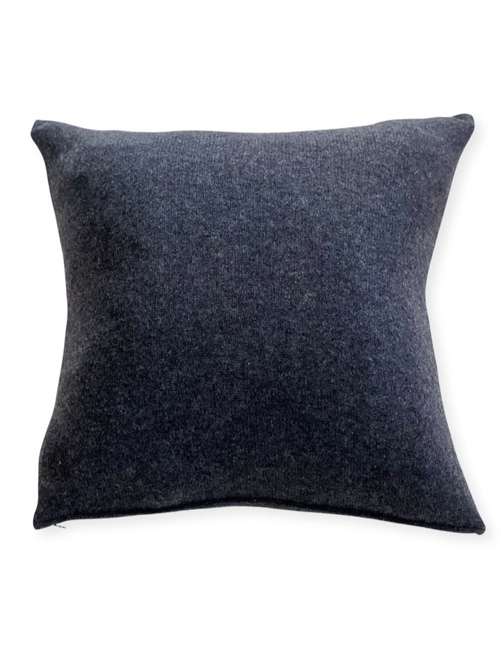 Cashmere Pillow #CHARCOAL/FAWN