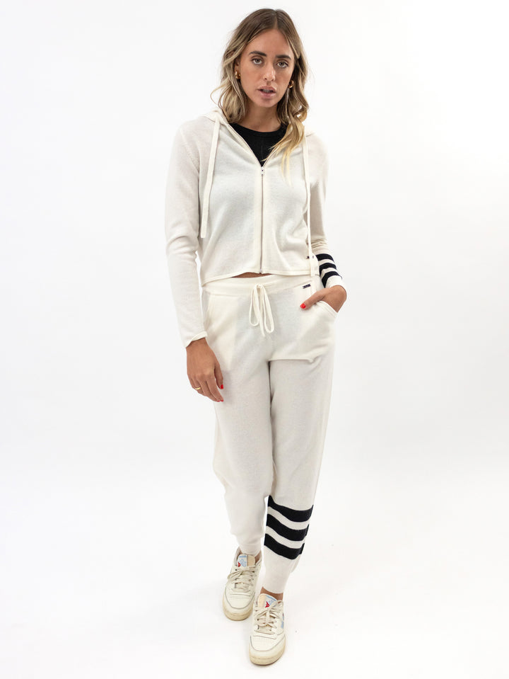 Light Weight Cashmere Women Sweatpants with Drawstring #PEARL