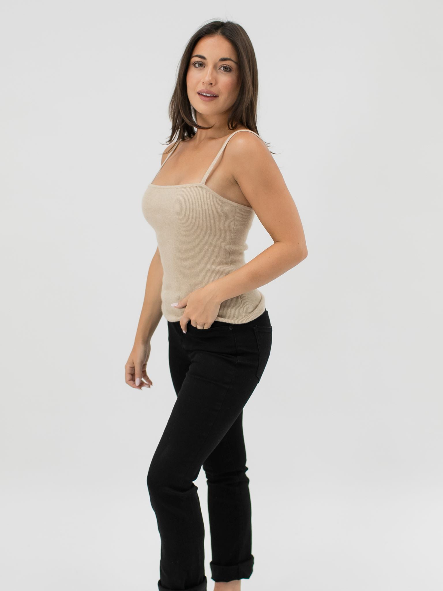 Cashmere Ribbed Top