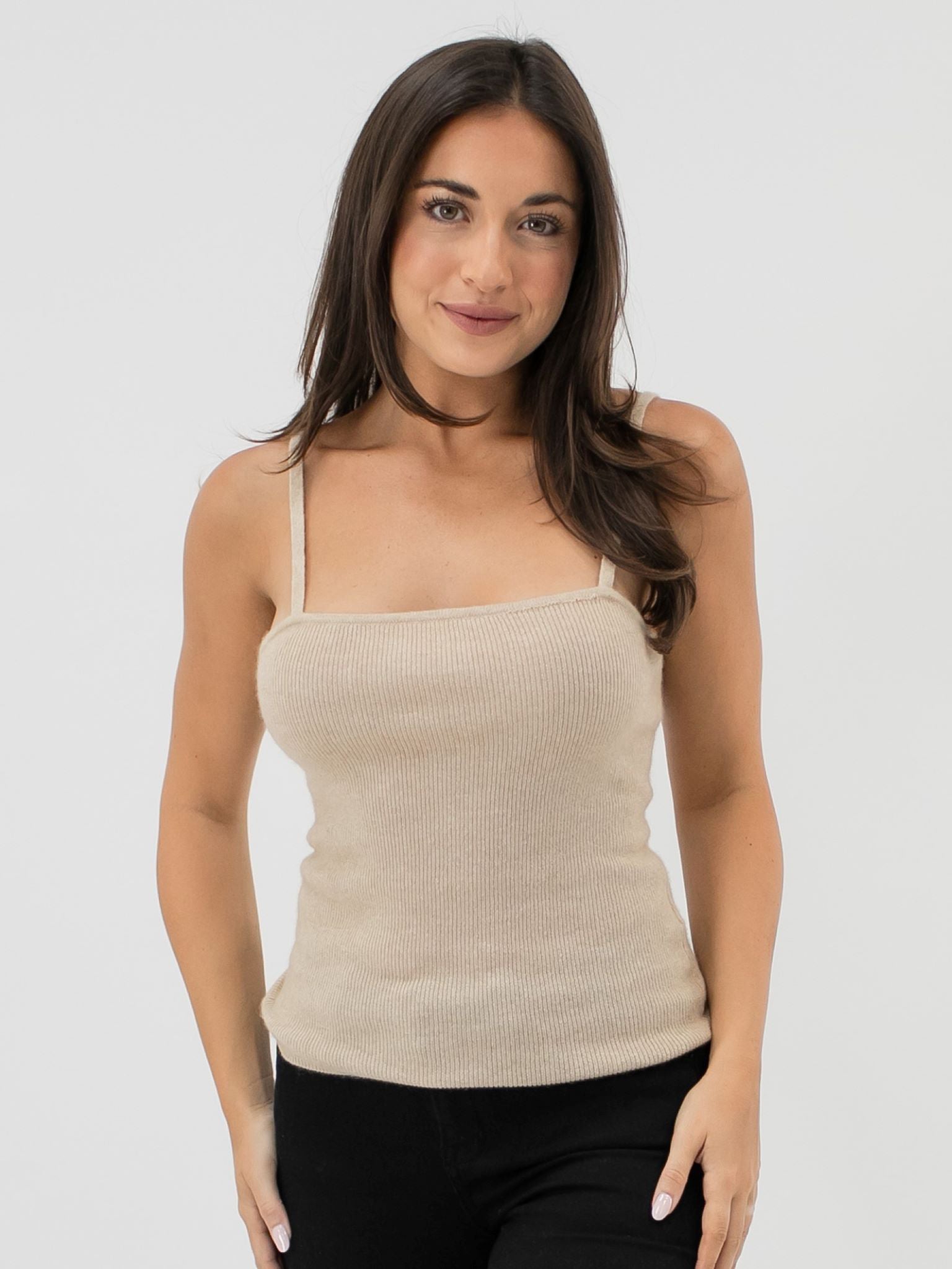Cashmere Ribbed Top